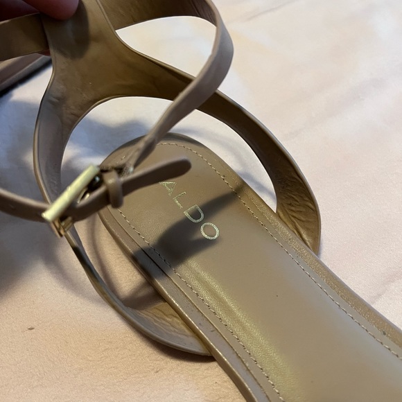 Aldo flats. Size 11. Never worn outside. These are cut wide. Ankle strap with - Picture 5 of 7